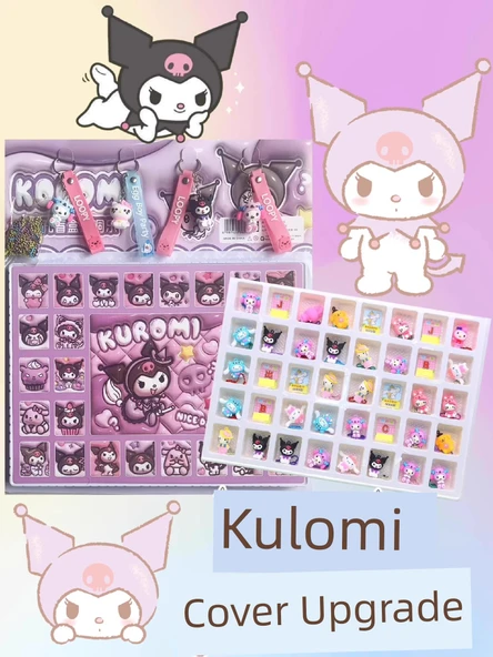 40 Delikli Sürpriz Kutusu Culomi - 3D Kristal ve Yumuşak Yapıştırıcı - 4 Kolye Ucu
