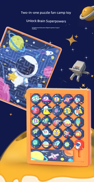 Dijital Huarong Yolu Kaydırmalı Puzzle - İleri Seviye Astronot - 8