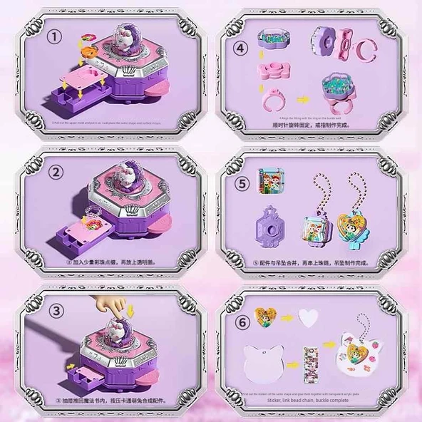 DIY Sihirli Kutu Goo Kart Etiket Makinesi - Başlangıç 77 Parça Set - 6