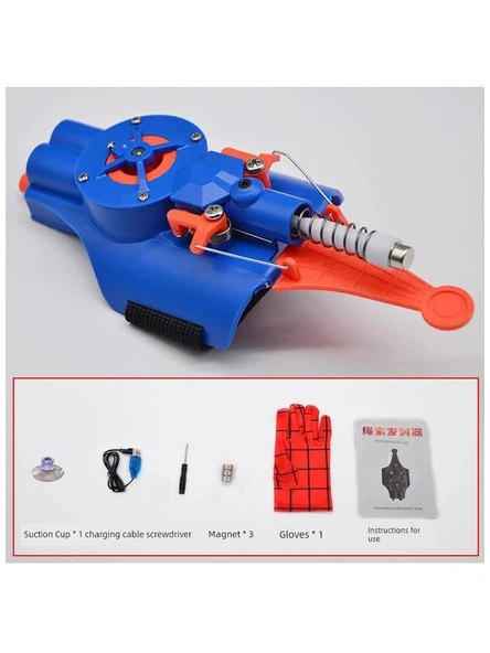 Örümcek Adam Otomatik Elektrikli Fırlatıcı - Mavi - 6