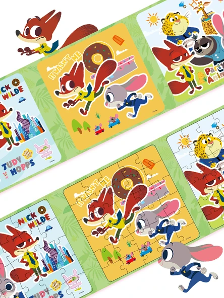 Karlar Ülkesi Manyetik Puzzle - B Stil Çift Açılır (4-6 Yaş) - 3