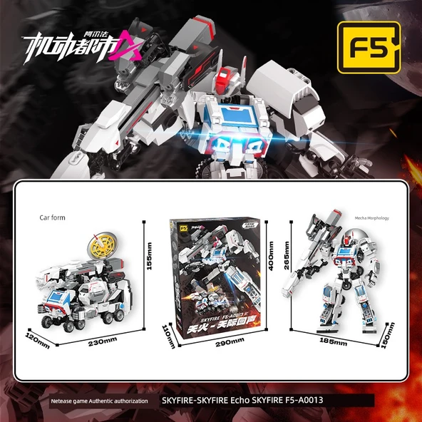 Skyfire Mecha Yapı Blokları - Dönüştürülebilir Robot