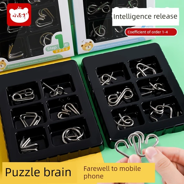 Çin Zeka Oyuncak Seti - Seviye 5 Huarong Yolu + 3 Zeka Serbest Bırakma Seti - Resim 5