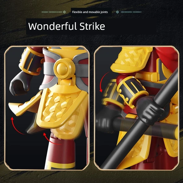 Kahraman Mech Savaşçı Yapı Blokları - Dövüş Giysisi Zhao Yun - 5