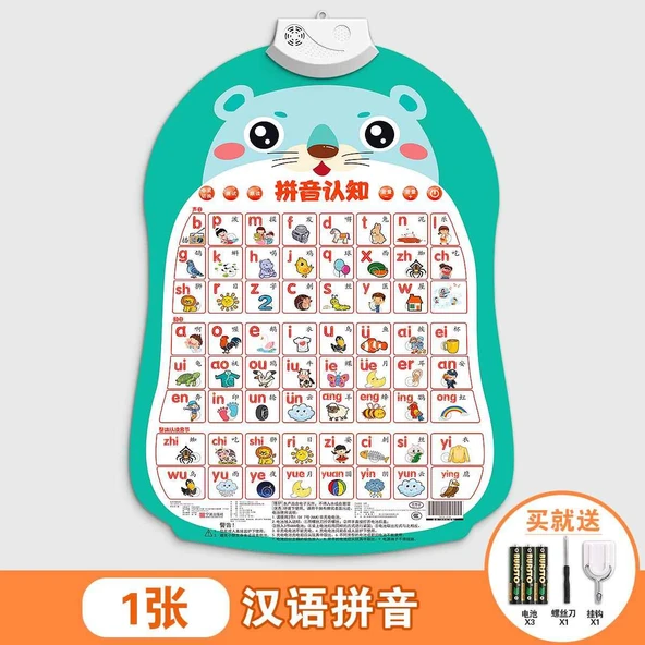 Sesli Duvar Tablosu - Çince Pinyin