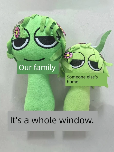 Sprunki Ritim Kutusu Peluş Oyuncak Bebek - Siyah Grimace 20-25cm - 3