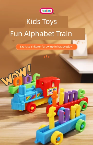 Alfabe Treni Bebek Oyuncak - Renkli - Resim 7