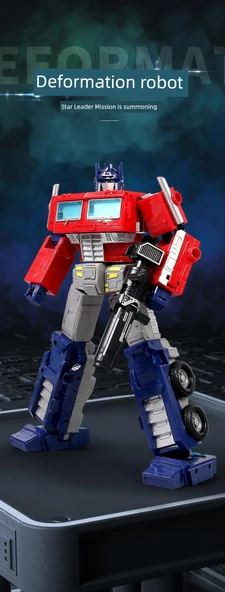 19cm İtfaiye Aracı Müfettiş Robot Oyuncak - 11