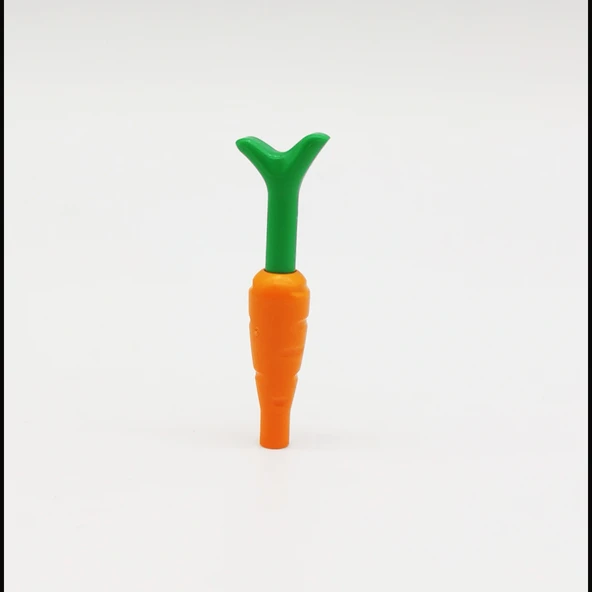 LEGO Turuncu Yeşil Havuç ve Yaprak Parçaları