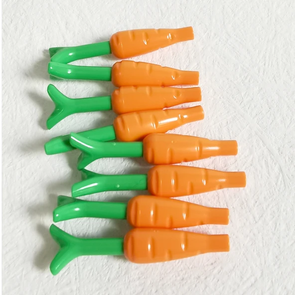 LEGO Turuncu Yeşil Havuç ve Yaprak Parçaları - 8