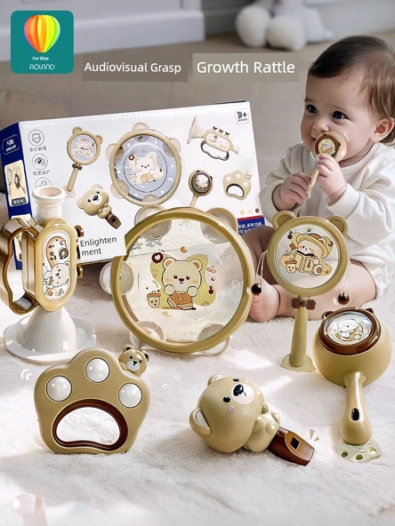 Bebek Oyuncakları - Küçük Sarı Ördek - El Vurmalı Davul - 2