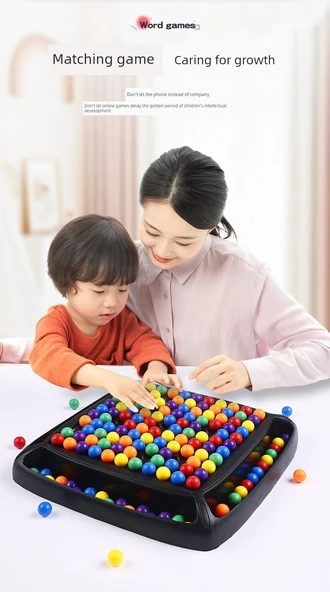 Schulte Izgara Konsantrasyon Oyunu - Renkli Eğlence 120 Boncuklu - 10