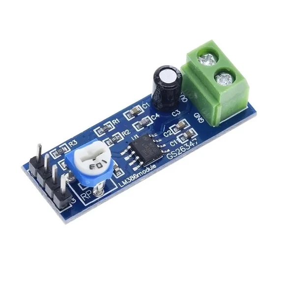 LM386 Ses Kuvvetlendirici Modül DC 5V / 12V Mono Ayarlanabilir Ses Yükseltici Mikrofon Amfi ürün görseli