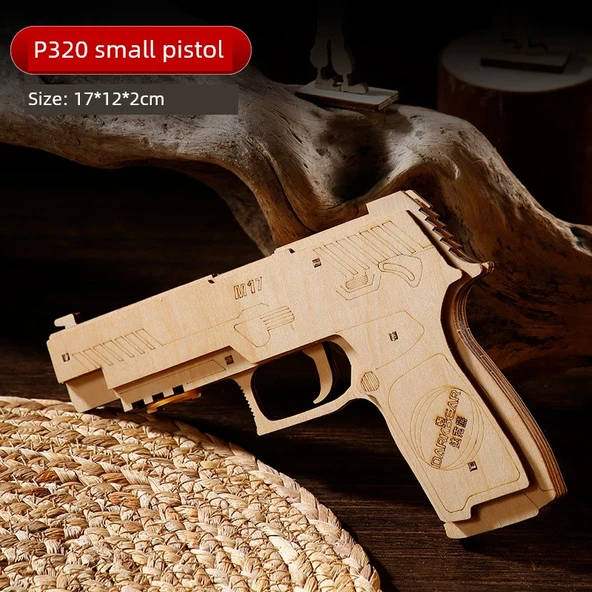 P320 Lastikli Tabanca - Basit ve Esnek [5 Atışlık/6 Lastik + 2 Hedef]