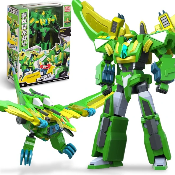 Dönüşen Dino Robot Oyuncak - Taş Raptor - 2