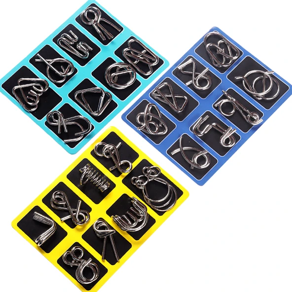 Zeka Oyuncak Seti - Paket-[A + B + C] Toplam 3 Set 24 Parça