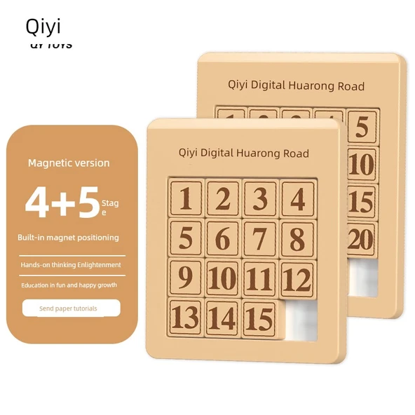 Qiyi Üç Krallık Dijital Klotski Kaydırmalı Manyetik Puzzle - Dört Seviye + Beş Seviye