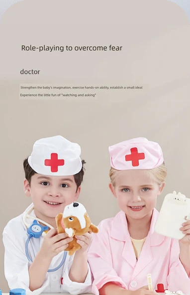 Çocuk Doktor Kostüm Seti - Pembe Değer E-ticaret Kıyafeti - 11