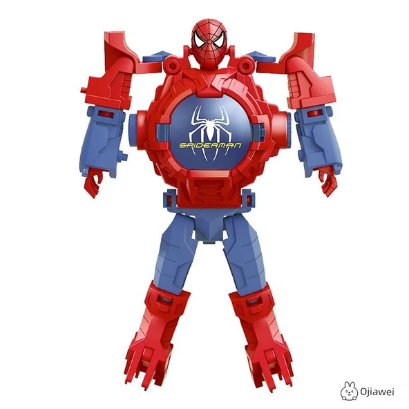 Superman Projeksiyonlu Dönüşen Robot Saat - 6