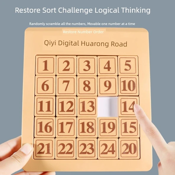 Qiyi Üç Krallık Dijital Klotski Kaydırmalı Manyetik Puzzle - Üç Krallık - 3