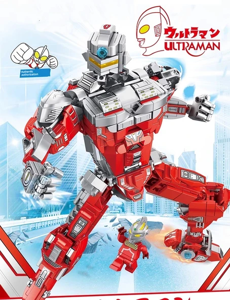 Ultraman MECHA Yapı Blokları - Tyro Ultraman Mecha [910 Parça] - 7