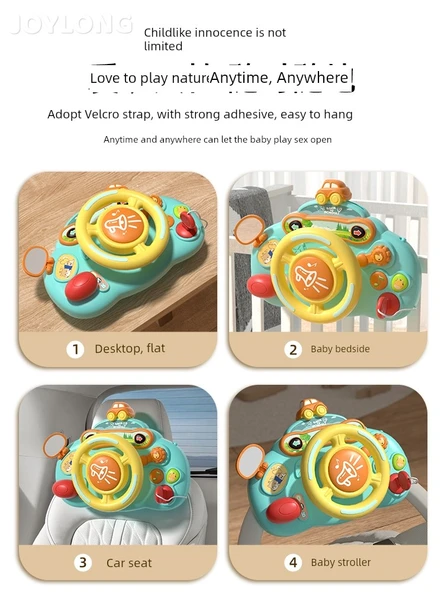 Şarjlı Çocuk Direksiyon Simülasyon Oyuncak - Kırmızı Kabin - Resim 4