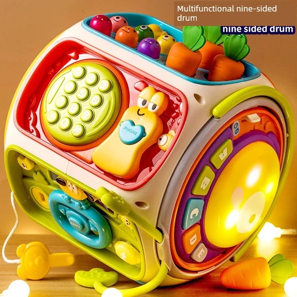 Bebek Müzik Aleti Oyuncak - Dokuz Yüzlü Telefon Tambur