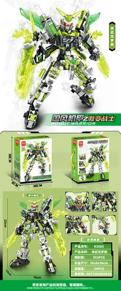 Mecha Robot Yapı Seti - Sapkın Mecha + Çift Kılıç - 12