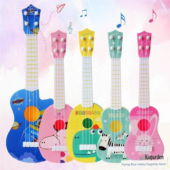 Çocuk Ukulele Gitar Oyuncak - Sika Geyiği - 2