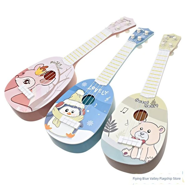 Çocuk Ukulele Gitar Oyuncak - Zürafa Tozu - 11