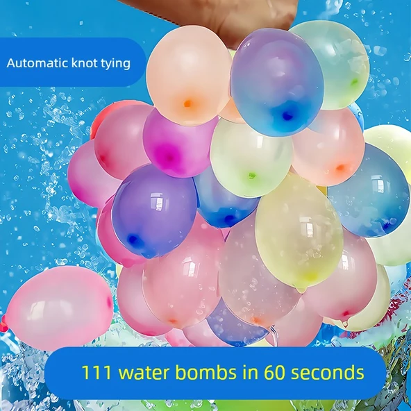 Çocuk Su Balonu Doldurma İstasyonu - 1 Paket (3 Demet 111) Otomatik Bağlama - 8