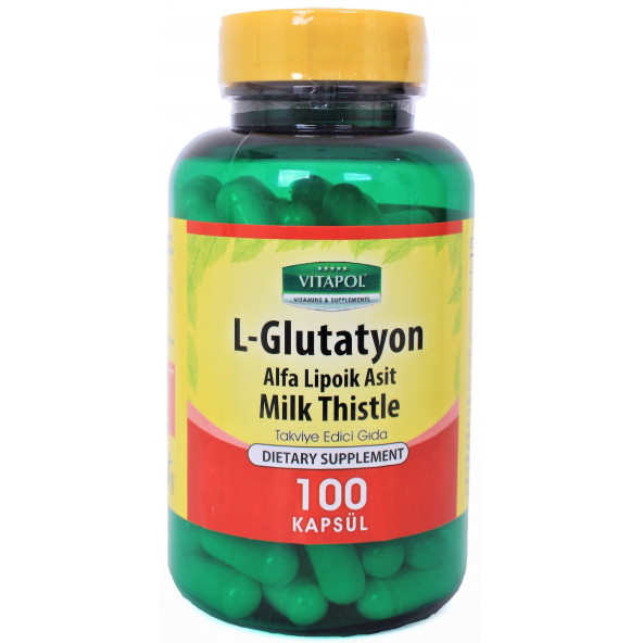 Vitapol L-Glutatyon 500 Mg Alfa Lipoik Asit Milk Thistle 100 Kapsül