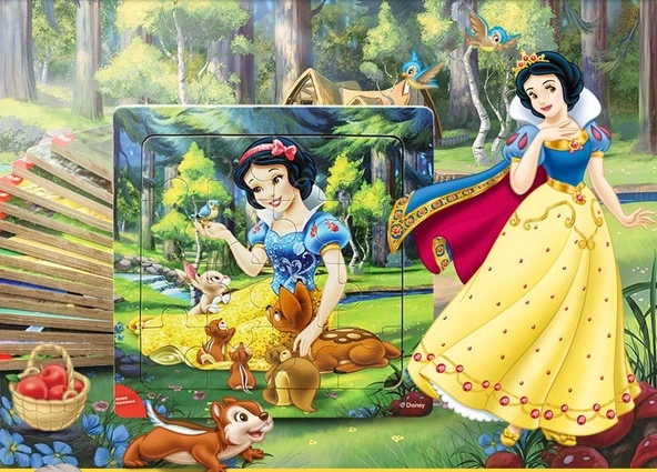 Ahşap Çerçeveli Puzzle 16 Parça - Thomas - 8