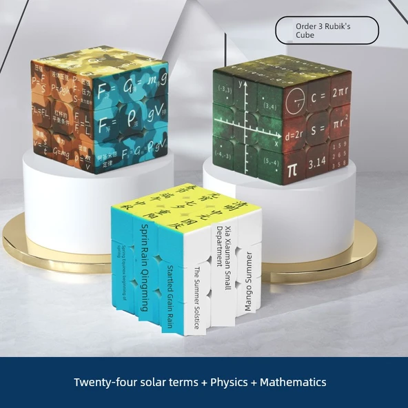 24 Güneş Terimi + Fizik + Matematik Üçüncü Derece Rubik Küp