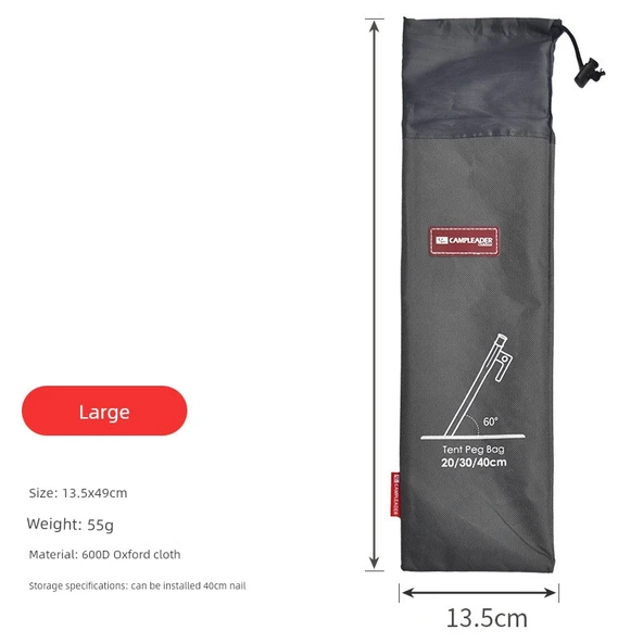 Kamp Çadırı Kurulum Kanvas Çantası - Bağlama Cebi 40cm
