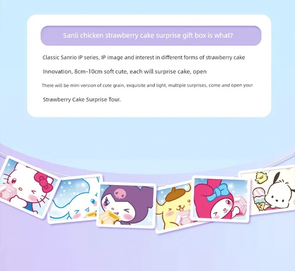 Sanrio Sürpriz Kutu - 6'lı Tam Set 24 Parça - 8
