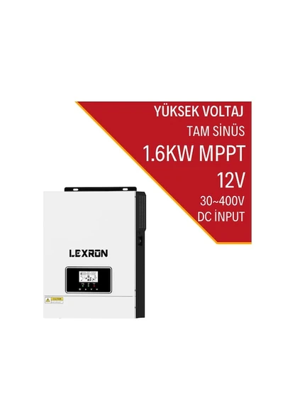 Lexron 1.6kW MPPT 12V Akıllı İnverter Yüksek Voltaj - Resim 2