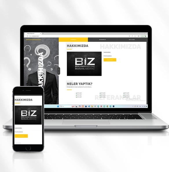 Matbaa, Reklam ve Grafik Tasarım Ofisleri Için Hazır Tanıtım Web Sitesi Kod: 4.sitenizin.com - 3