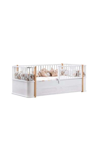 Yavrulu Karyola, Antalya Montessori Yavrulu Yatak - Ceviz + 1 Adet Comfort Yatak - 4