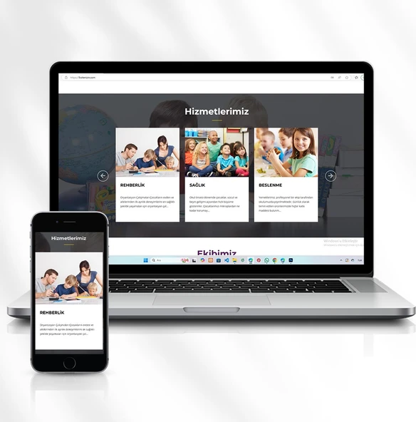 Eğitim Kurumları Için Tanıtım Amaçlı Hizmet Web Sitesi Kod: 9.sitenizin.com - 5