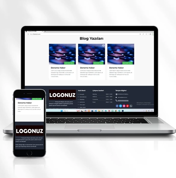 Eğitim Kurumları Için Tanıtım Amaçlı Hizmet Web Sitesi Kod: 9.sitenizin.com - 3