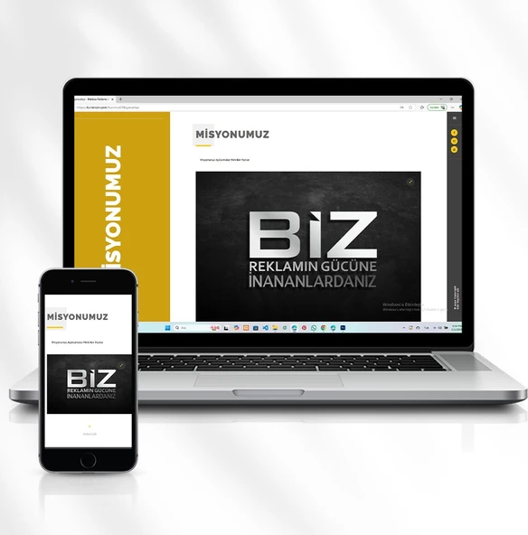 Matbaa, Reklam ve Grafik Tasarım Ofisleri Için Hazır Tanıtım Web Sitesi Kod: 4.sitenizin.com - 4