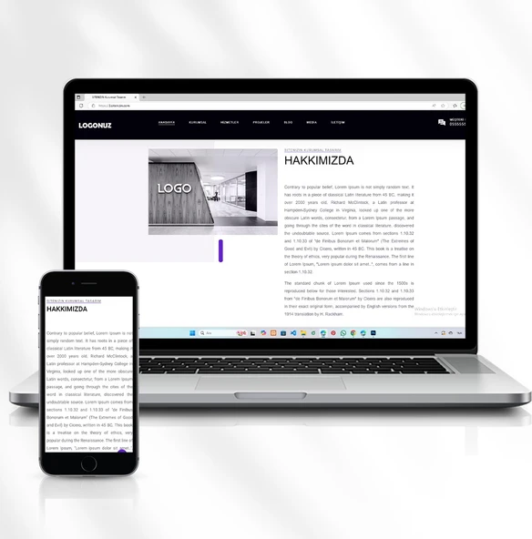 Tüm Hizmet Sektörleri Için Kurumsal Hazır Web Sitesi 3.sitenizin.com - 3