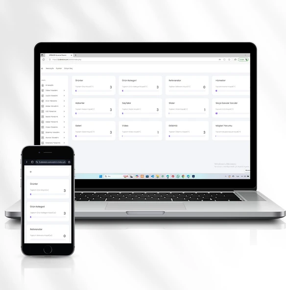 Tüm Hizmet Sektörleri Için Kurumsal Hazır Web Sitesi 3.sitenizin.com - 5