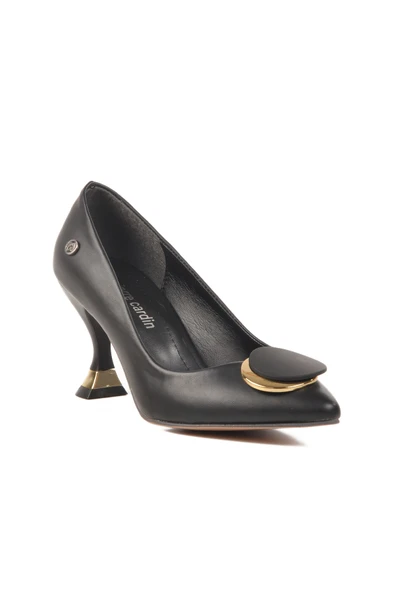 Pierre Cardin Siyah İnce Topuklu Abiye Ayakkabı - 3