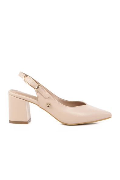 Pierre Cardin Krem Topuklu Kadın Abiye Ayakkabı ürün görseli