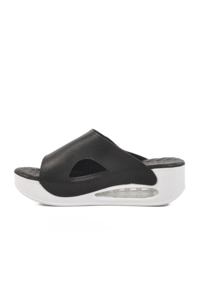 Aspor Siyah Kadın Dolgu Topuk Terlik - 2