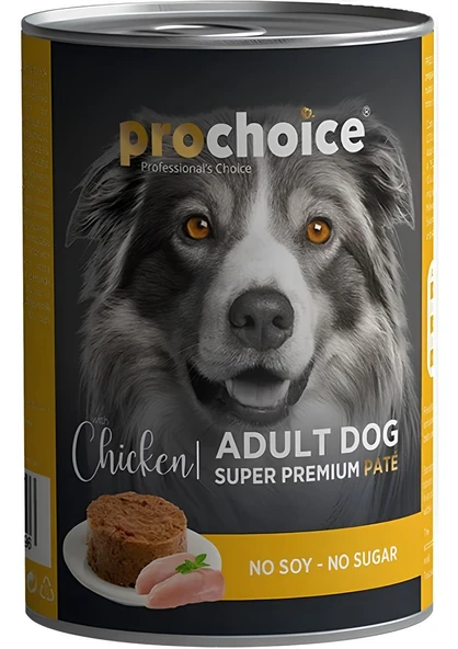 Pro Choice Chicken Tavuk Etli Tahılsız, Şekersiz Köpek Konservesi 400 gr