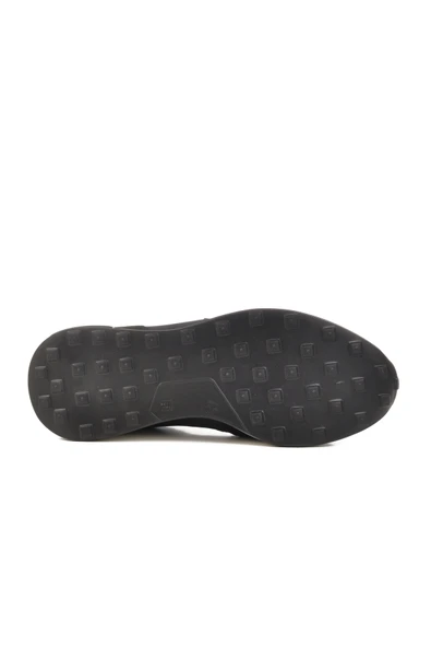 Aspor Siyah Beyaz Hakiki Deri Erkek Casual Ayakkabı - Resim 5