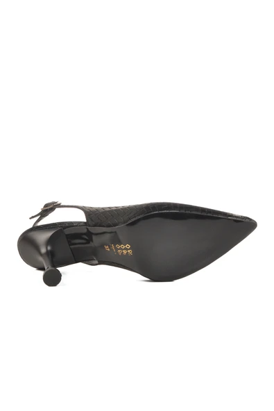 Pierre Cardin Siyah İnce Topuklu Kadın Abiye Ayakkabı - 5